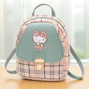 Hello Kitty Blue Plaid Bag